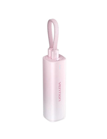 Powerbank 5000mAh Vention FHWR0/ 20W/ Rosa