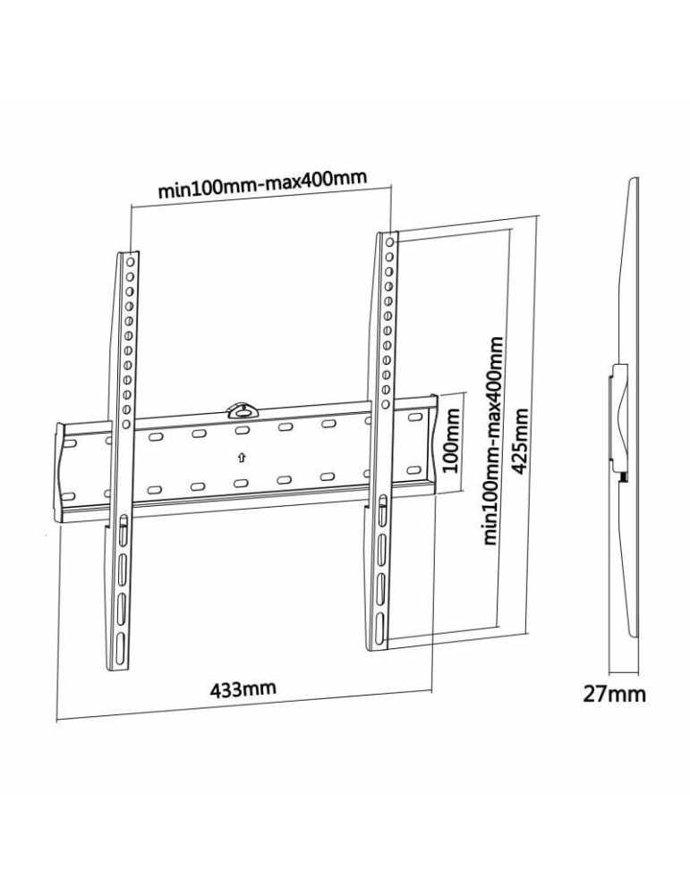 Soporte de Pared Fijo Aisens WT55F-013 para TV de 32-55"/ hasta 40kg