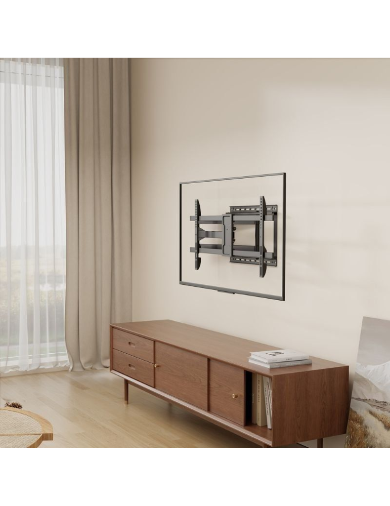 Soporte de Pared Inclinable/ Giratorio/ Nivelable Aisens WT80TSLE-419 para TV de 43-80"/ hasta 50kg