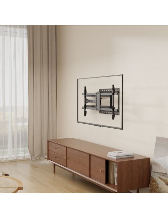 Soporte de Pared Inclinable/ Giratorio/ Nivelable Aisens WT80TSLE-419 para TV de 43-80"/ hasta 50kg