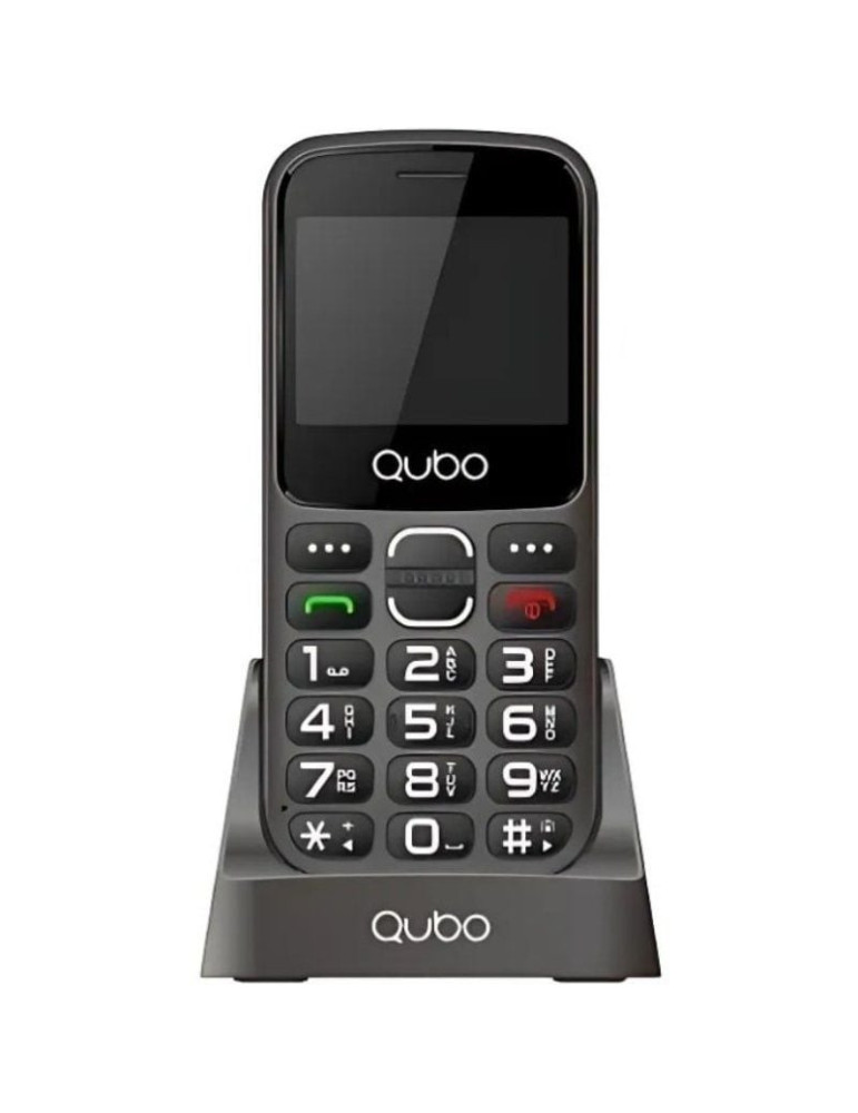 Teléfono Móvil Qubo X-230BKC 4G para Personas Mayores/ Negro