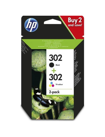 Cartucho de Tinta Original HP n 302 Multipack/ Negro/ Tricolor