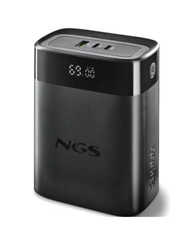 Powerbank 30000mAh NGS TWIX30/ 140W/ Compatible con Portátiles/ Negra