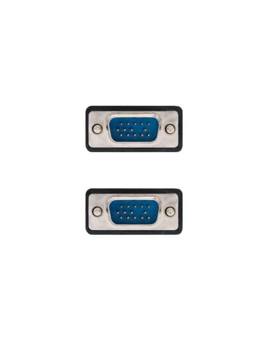 Cable SVGA Nanocable 10.15.0102/ VGA Macho - VGA Macho/ 1.8m/ Negro