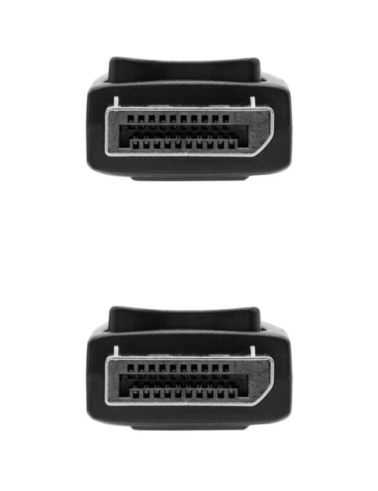 Cable DisplayPort 1.4 8K Nanocable 10.15.2800/ DisplayPort Macho - DisplayPort Macho/ 50cm/ Certificado/ Negro