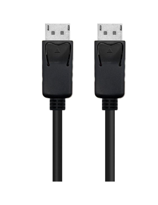 Cable DisplayPort 1.4 8K Nanocable 10.15.2801-L150/ DisplayPort Macho - DisplayPort Macho/ 1.5m/ Certificado/ Negro