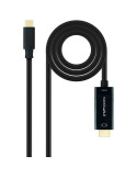 Cable Conversor Nanocable 10.15.5135/ USB Tipo-C Macho - HDMI Macho/ 5m/ Negro