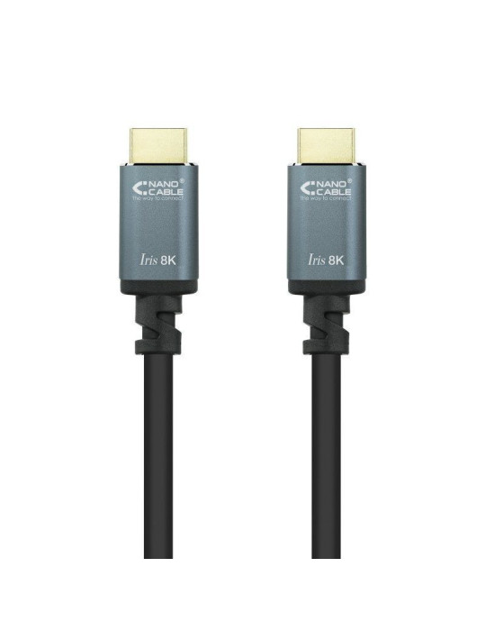 Cable HDMI 2.1 8K Nanocable 10.15.8001/ HDMI Macho - HDMI Macho/ 1m/ Negro