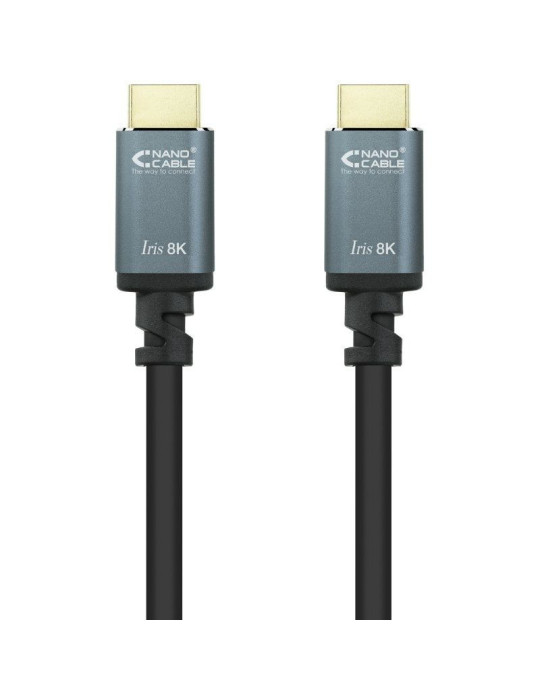 Cable HDMI 2.1 IRIS 8K Nanocable 10.15.8010/ HDMI Macho - HDMI Macho/ 10m/ Negro