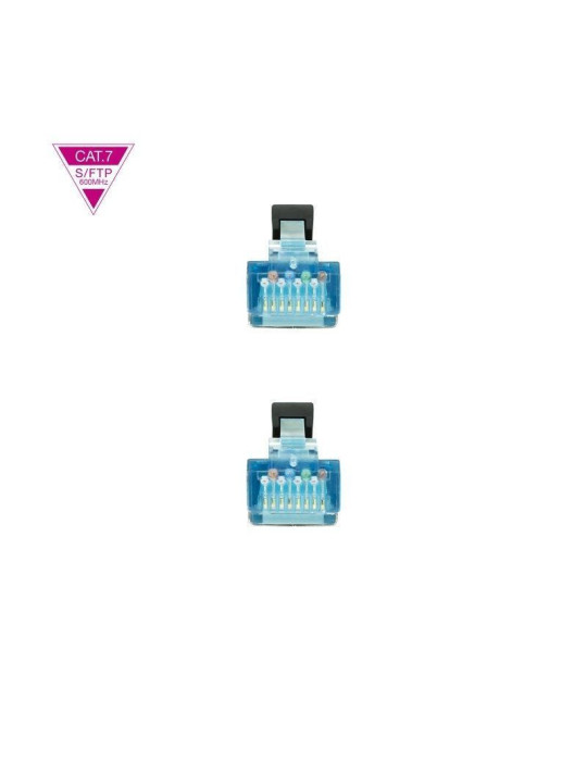 Cable de Red RJ45 SFTP Nanocable 10.20.1700-BK Cat.7/ 50cm/ Negro