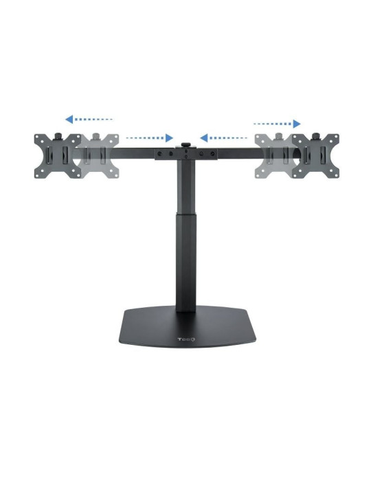 Soporte de Sobremesa para 2 Monitores TooQ DB1727TN-B/ Giratorio/ Inclinable/ hasta 6kg