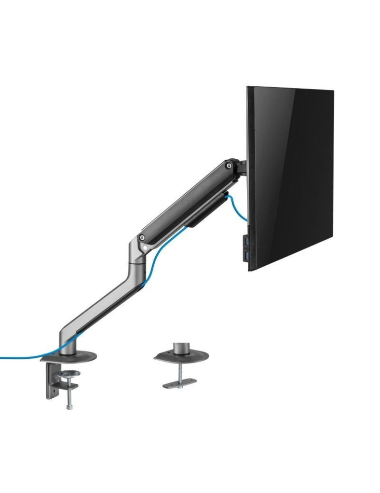 Soporte de Mesa para Monitor TooQ DB4032TNR-G/  Giratorio/ Inclinable/ hasta 9kg