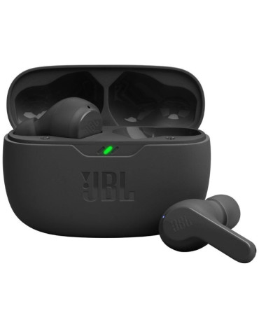 Auriculares Bluetooth JBL Wave Beam con estuche de carga/ Autonomía 8h/ Negros
