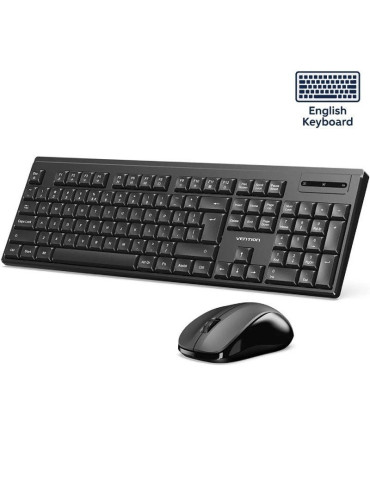 Teclado y Ratón Inalámbricos Vention Combo KTZB0-EN/ Inglés