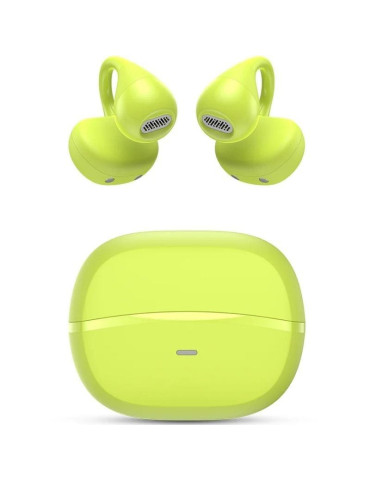 Auriculares Bluetooth SPC Boost Clip con estuche de carga/ Autonomía 6h/ Verdes Lima