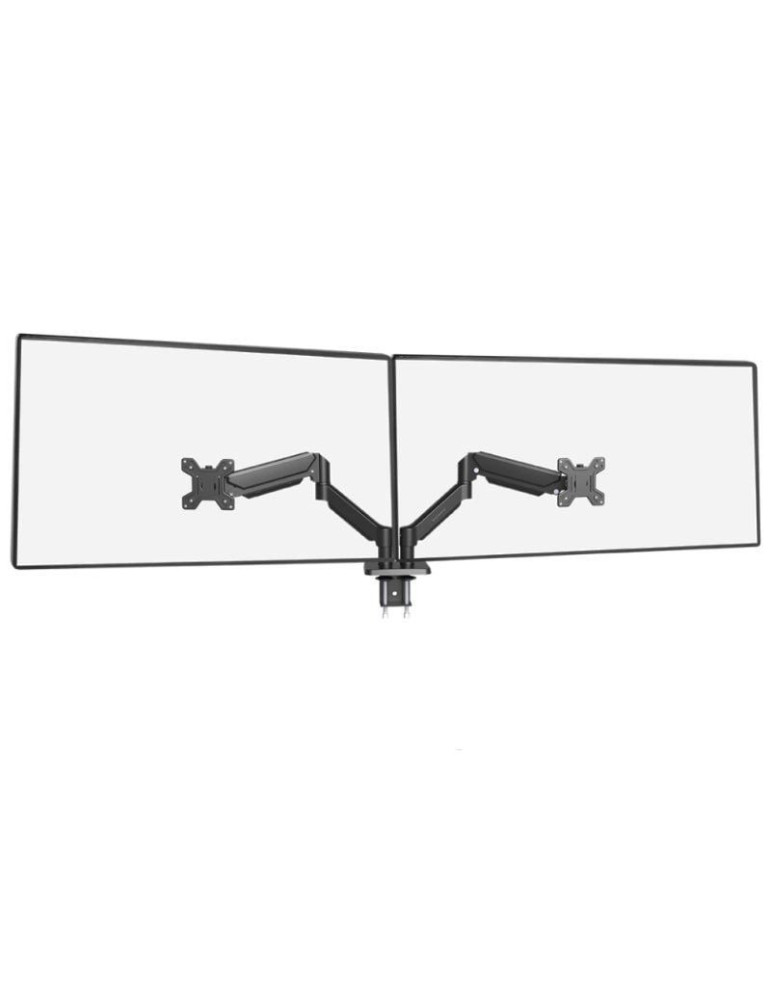 Soporte de Mesa para 2 Monitores Mars Gaming MARM-PRO2/ Giratorio/ Inclinable/ Rotatorio/ hasta 10kg