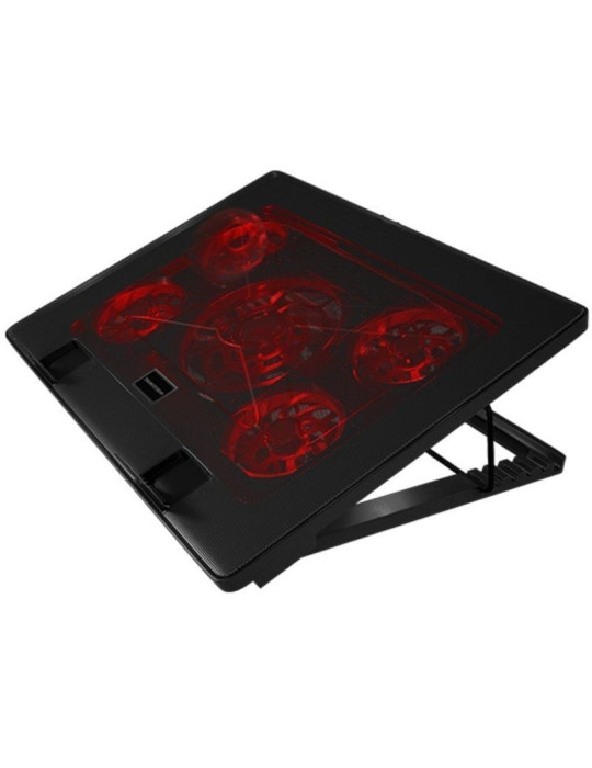 Soporte Refrigerante Mars Gaming MNBC2 para Portátiles hasta 17.3"/ Iluminación LED