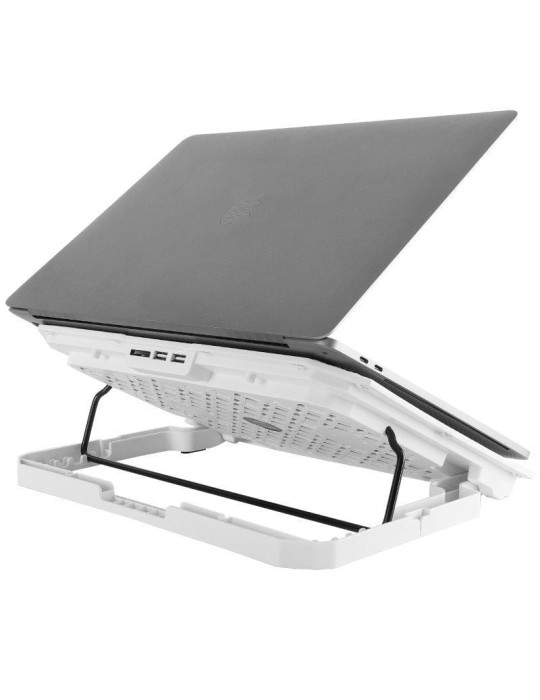 Soporte Refrigerante Mars Gaming MNBC23 para Portátiles hasta 16"/ Iluminación LED