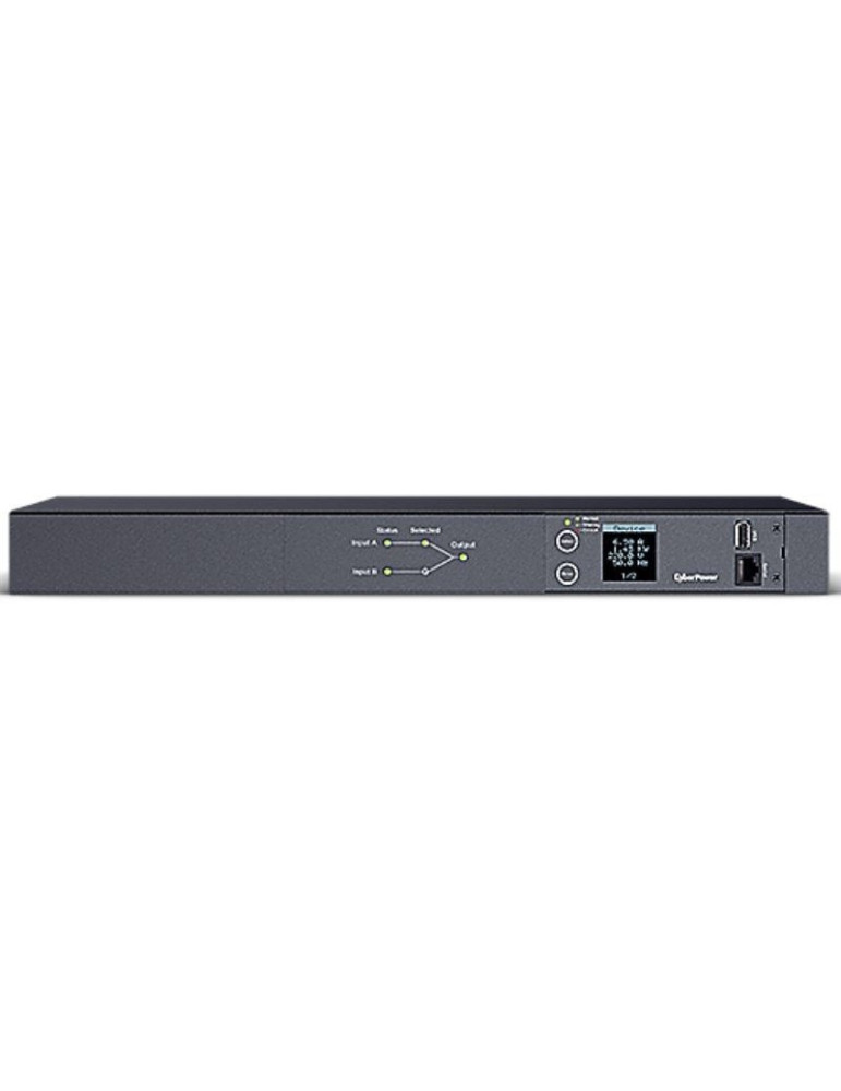 Unidad de Distribución para Alimentación Cyberpower PDU24005/ 16A/ 2x IEC C19 - 8x IEC C13/ Formato RACK 1U