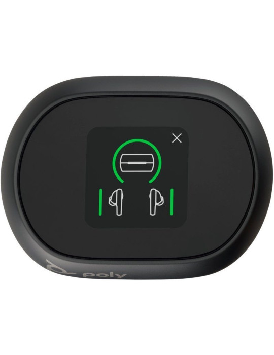 Auriculares Bluetooth Poly Voyager Free 60+ UC M con estuche de carga + Adaptador BT700/ Autonomía 10h/ Negros
