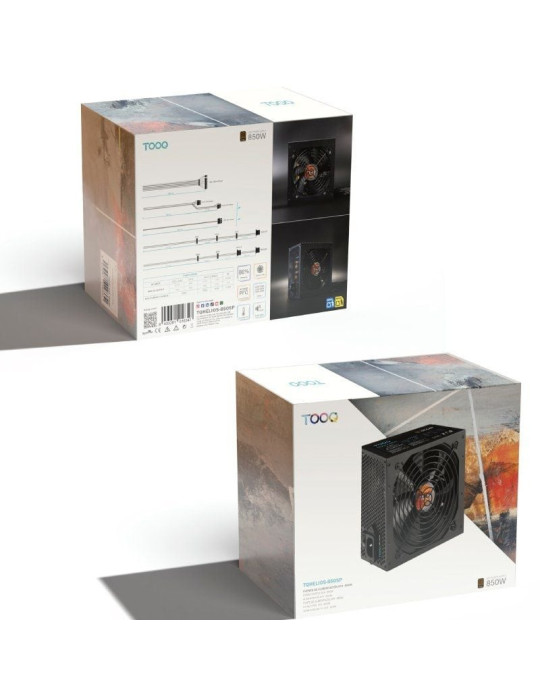 Fuente de Alimentación TooQ TQHELIOS-850SP/ 850W/ Ventilador 12cm/ 80 Plus Bronze
