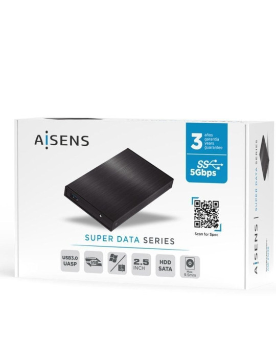 Caja Externa para Disco Duro de 2.5" Aisens ASE-2523B/ USB 3.0