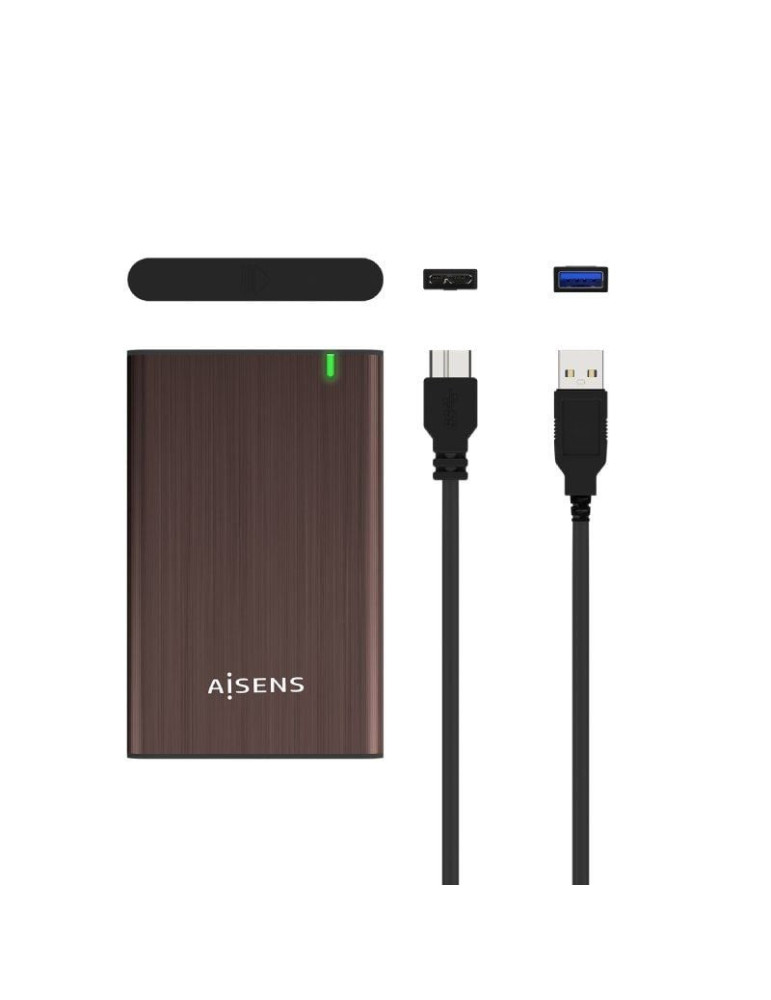 Caja Externa para Disco Duro de 2.5" Aisens ASE-2525BWN/ USB 3.0/ Sin tornillos
