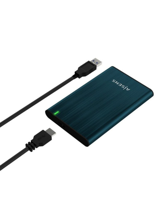 Caja Externa para Disco Duro de 2.5" Aisens ASE-2525PB/ USB 3.0/ Sin tornillos