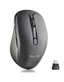 Ratón Inalámbrico NGS Evo Jot silencioso/ Batería recargable/ Hasta 1600 DPI/ Negro
