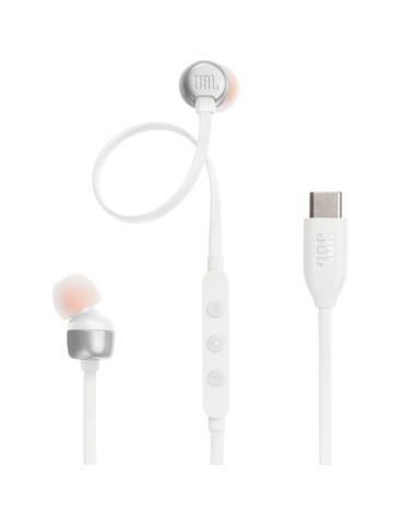 Auriculares Intrauditivos JBL Tune 310C/ con Micrófono/ Blancos