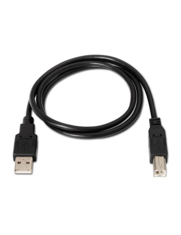 Cable USB 2.0 Impresora Aisens A101-0006/ USB Tipo-B Macho - USB Macho/ 1.8m/ Negro 2