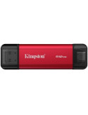Disco Externo SSD Kingston Dual Portable SSD 512GB/ USB Tipo-C y USB 3.2/ Rojo