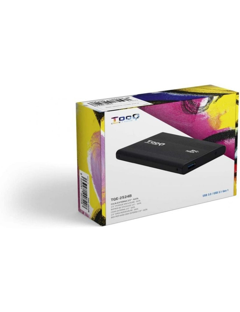 Caja Externa para Disco Duro de 2.5" TooQ TQE-2524B/ USB 3.1