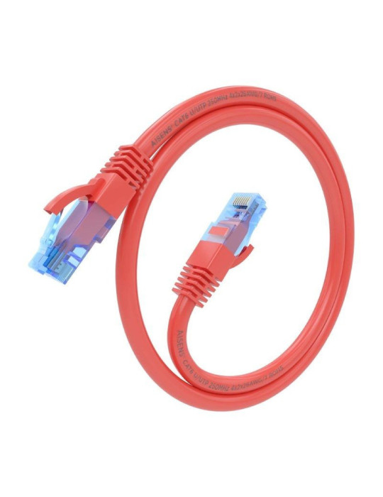 Cable de Red RJ45 AWG26 CCA UTP Aisens A135-0788 Cat.6/ 75cm/ Rojo