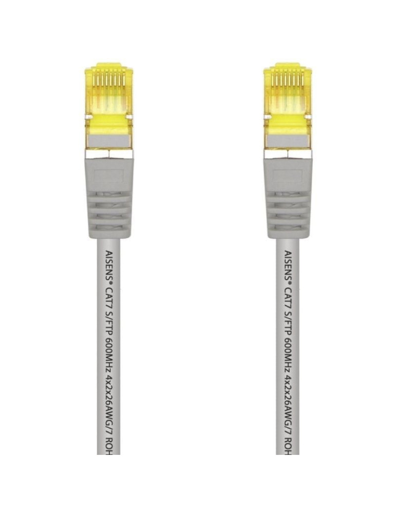 Cable de Red RJ45 S/FTP Aisens A146-0332 Cat.7/ 25cm/ Gris