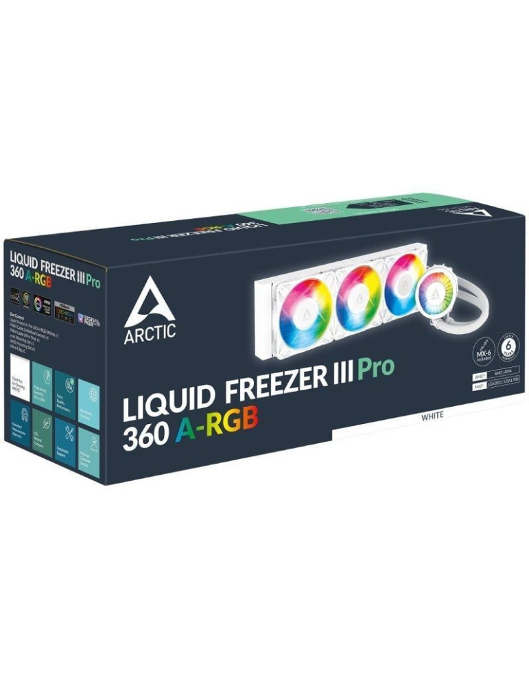 Sistema de Refrigeración Líquida Arctic Liquid Freezer III Pro 360 A-RGB/ Blanco