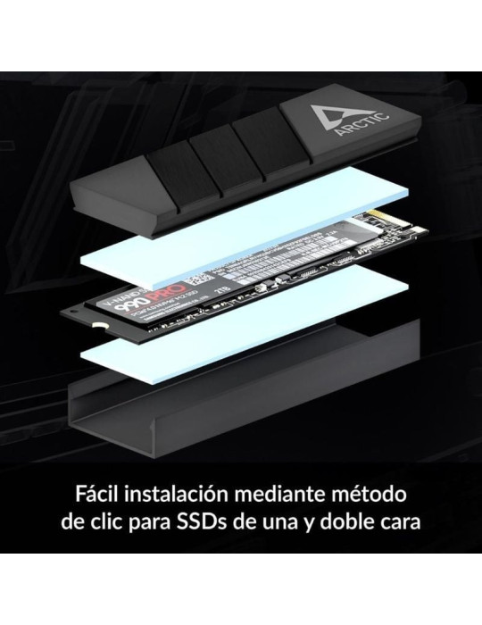 Disipador Térmico para SSD M.2 2280 Arctic M2 Pro/ Negro