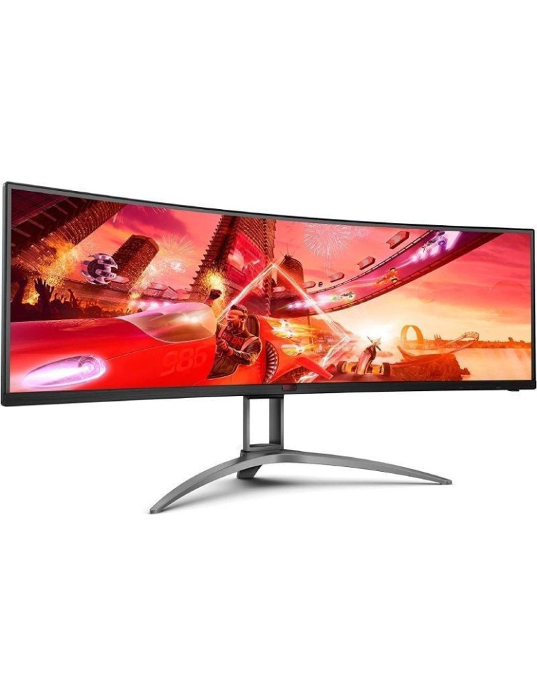 Monitor Gaming Ultrapanorámico Curvo AOC Agon AG493UCX2 48.8"/ Dual QHD/ 1ms/ 165Hz/ VA/ Multimedia/ Negro