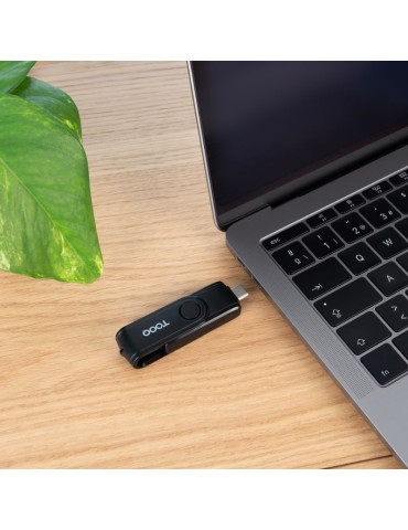 Lector de Tarjetas Externo TooQ TQR-3003B/ USB 2.0 y USB Tipo-C 2