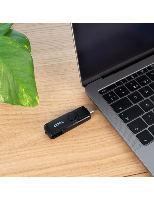 Lector de Tarjetas Externo TooQ TQR-3003B/ USB 2.0 y USB Tipo-C