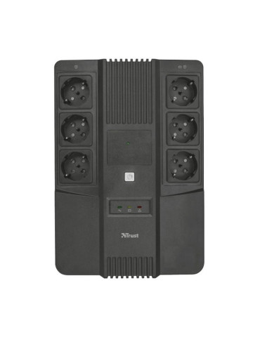 SAI Línea Interactiva Trust Maxxon/ 800VA/ 6 Salidas/ Formato Bloque 2