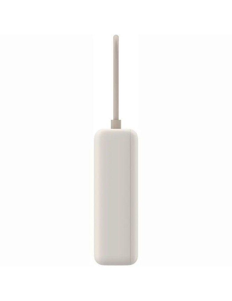 Powerbank 10000mAh Xiaomi 33W Power Bank Integrated Cable/ 33W/ Beige/ Incluye Cable USB Tipo-C