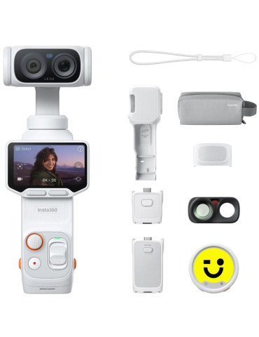 Cámara Digital Deportiva Insta360 Luna Ultra Pack Creador/ 8K/ Ángulo de visión 360 / Blanca