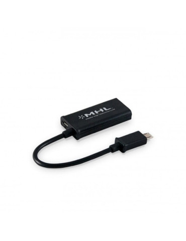 Cable MHL 11 Pines 3GO CMHL11 HDMI Macho - MicroUSB Macho/ Negro 2