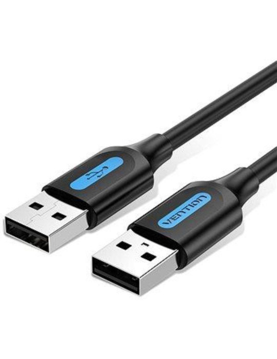 Cable USB 2.0 Vention COJBH/ USB Macho - USB Macho/ 480Mbps/ 2m/ Negro