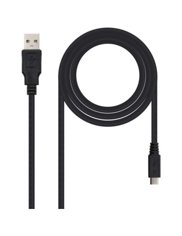 Cable USB 2.0 Nanocable 10.01.0503/ USB Macho - MicroUSB Macho/ 3m/ Negro 2