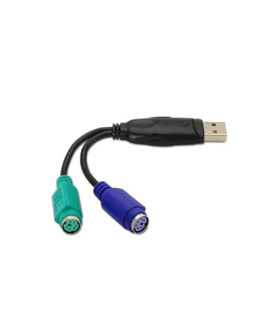 Conversor PS/2 Nanocable 10.03.0101/ 2x PS/2 Hembra - USB Macho