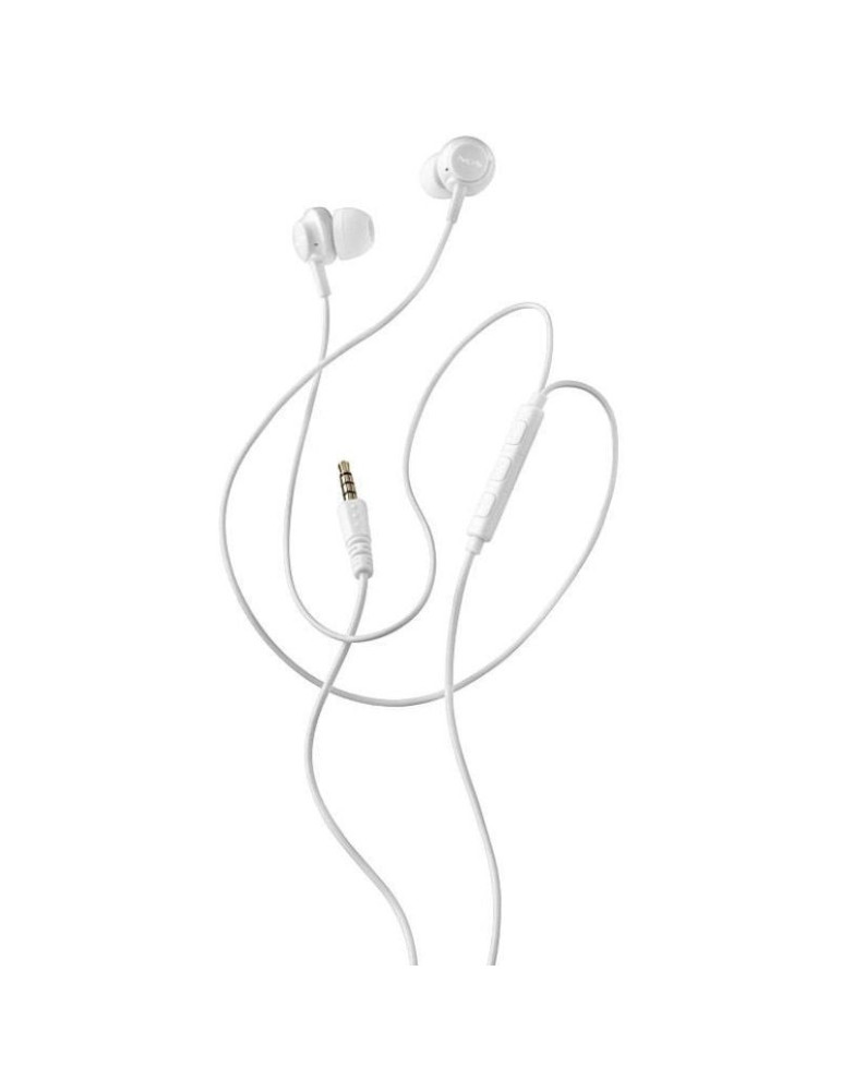 Auriculares Intrauditivos NGS Cross Drift/ con Micrófono/ Jack 3.5/ Blancos