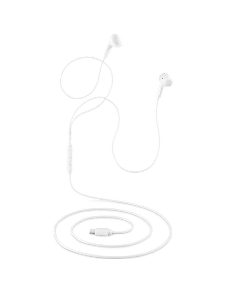 Auriculares Intrauditivos NGS Cross Glide/ con Micrófono/ USB Tipo-C/ Blancos