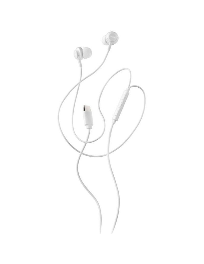 Auriculares Intrauditivos NGS Cross Step/ con Micrófono/ USB Tipo-C/ Blancos